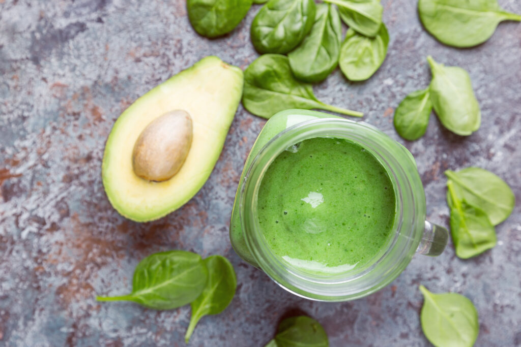 Avocado Spinach Smoothie Weight Lose Drink