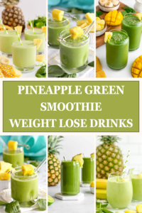 Pineapple Green Smoothie Recipe | Weight Lose Drinks