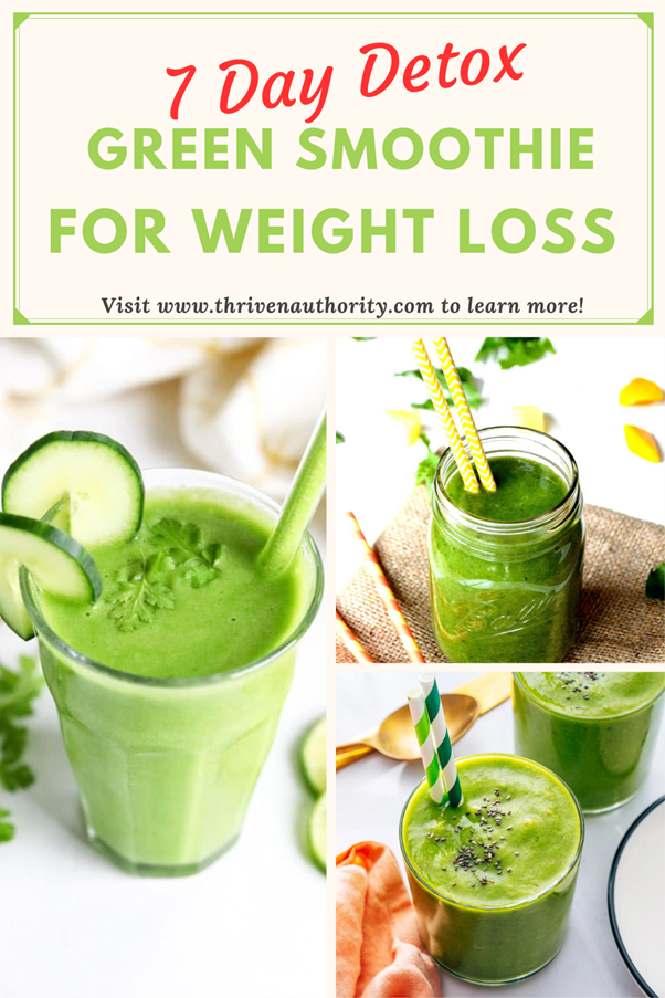 7 Day Detox Green Smoothie for Weight Loss