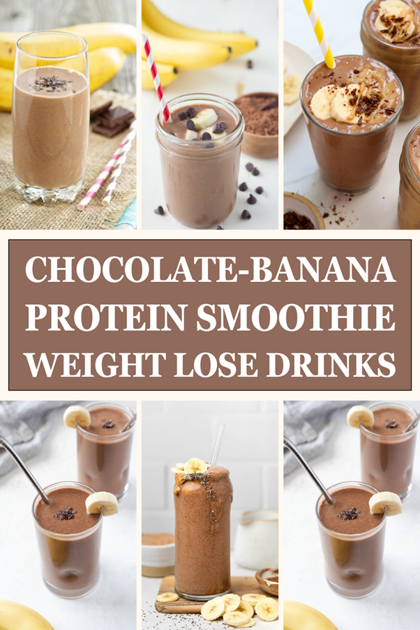 Chocolate Banana Protein Smoothie Weight Lose Drinks