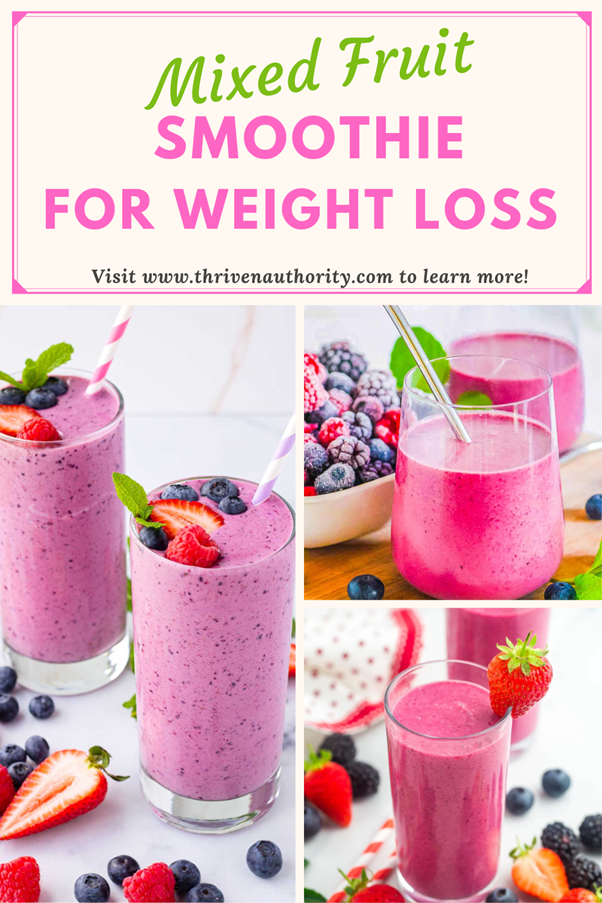 Mixed Fruit Smoothie for Weight Loss