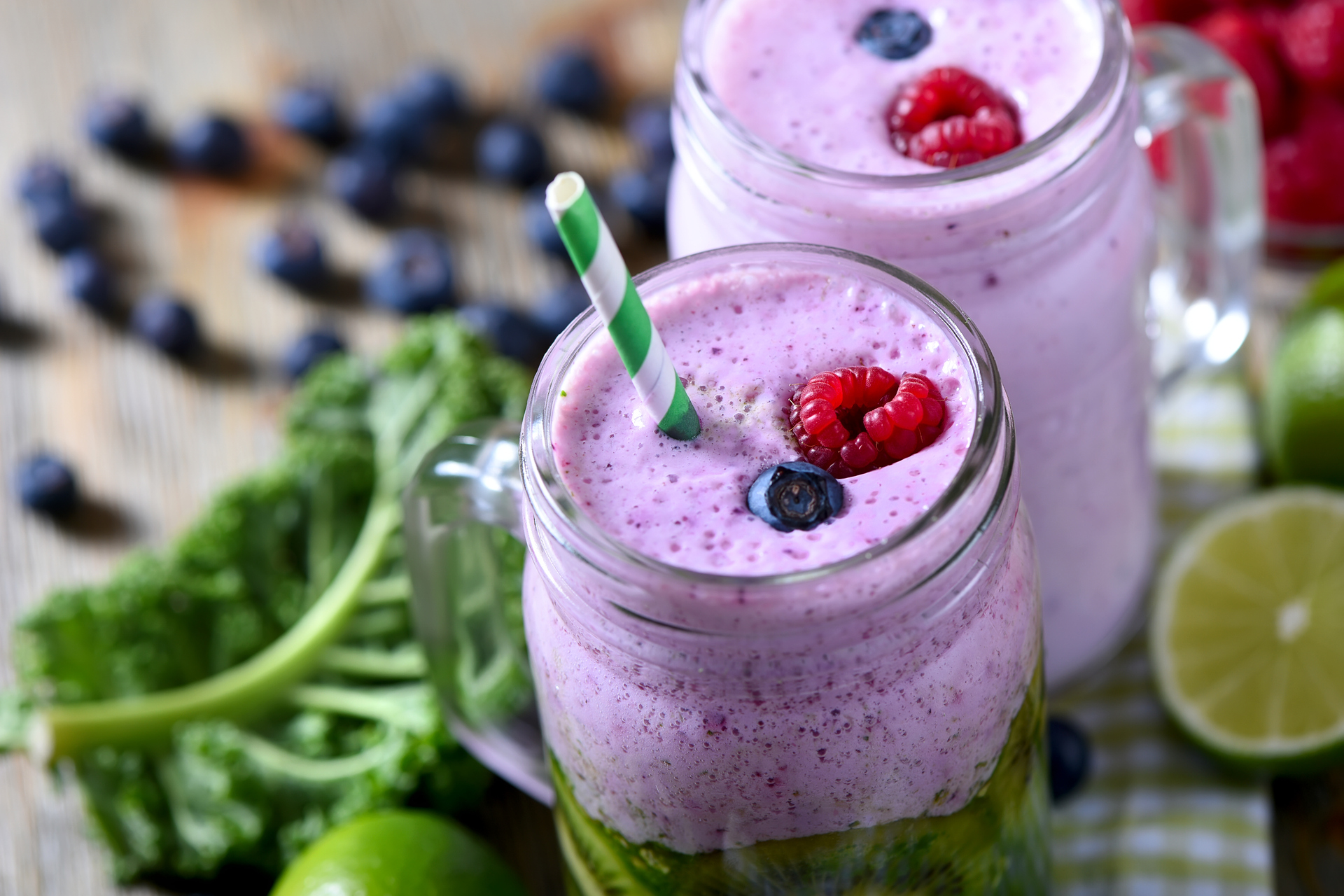 Kale Berry Smoothie For Losing Weight