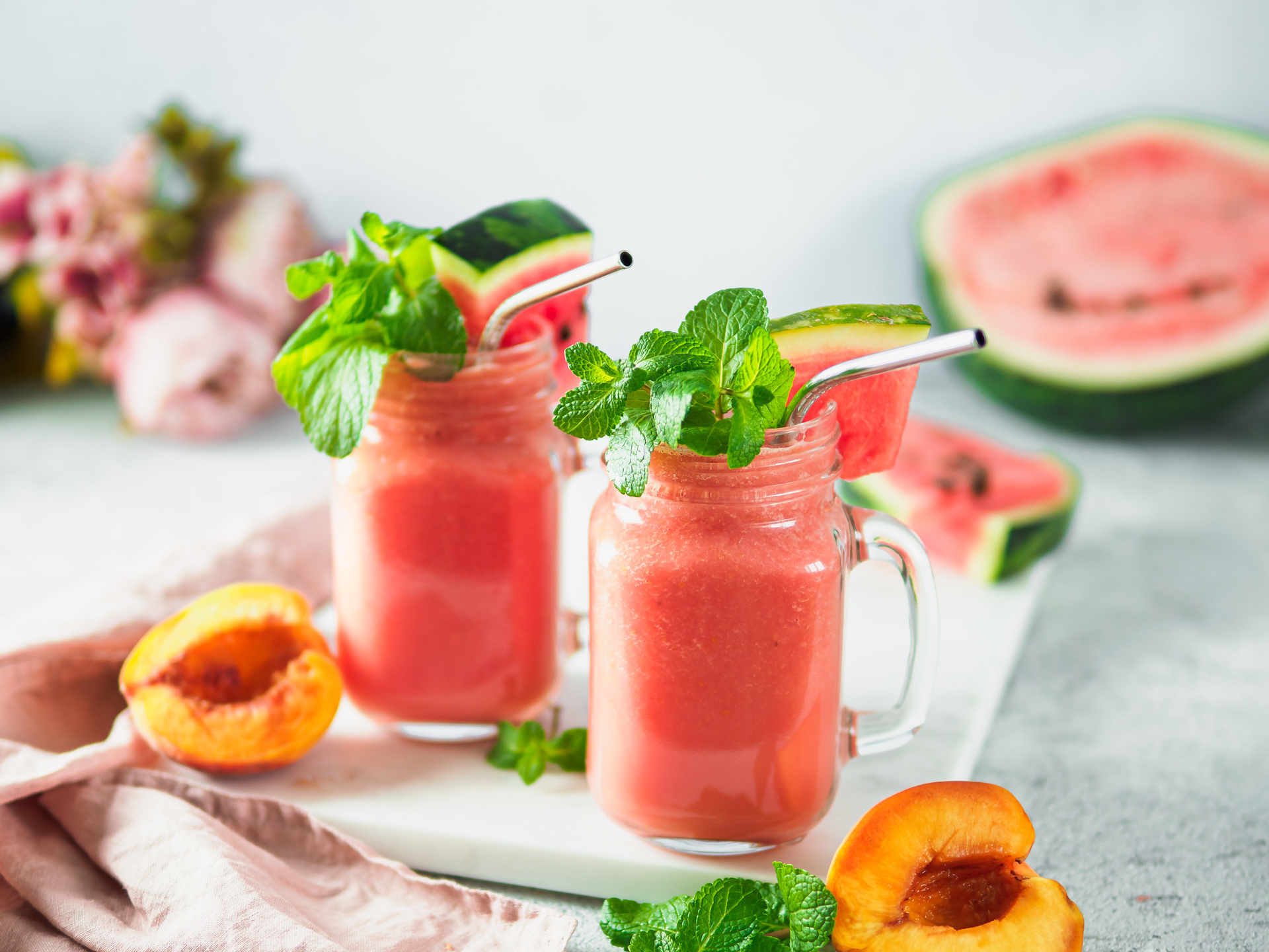 Mango Watermelon Smoothie for Weight Loss