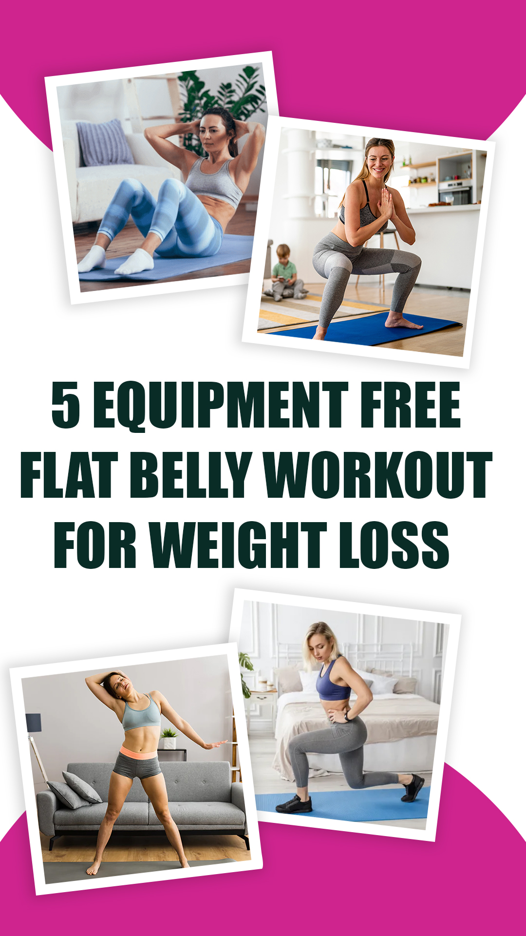 5 Equipment-Free Flat Belly Workouts