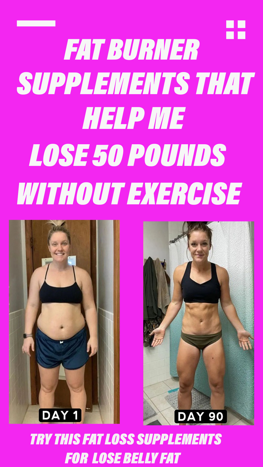 Fat Burner Supplements That Helped Me Lose 50 Pounds Without Exercising